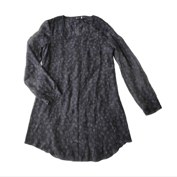 BIYA Johnny Was Silk Long Sleeve Dress Medium - Picture 1 of 7